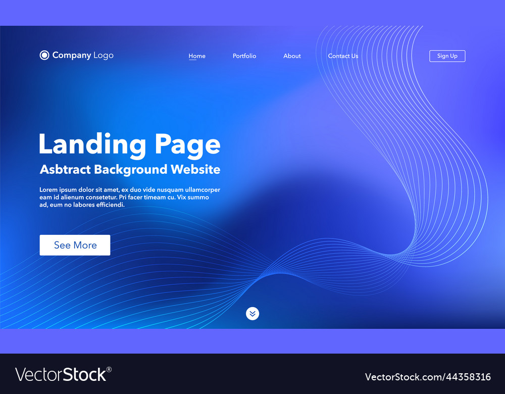 Landing page abstract background website template