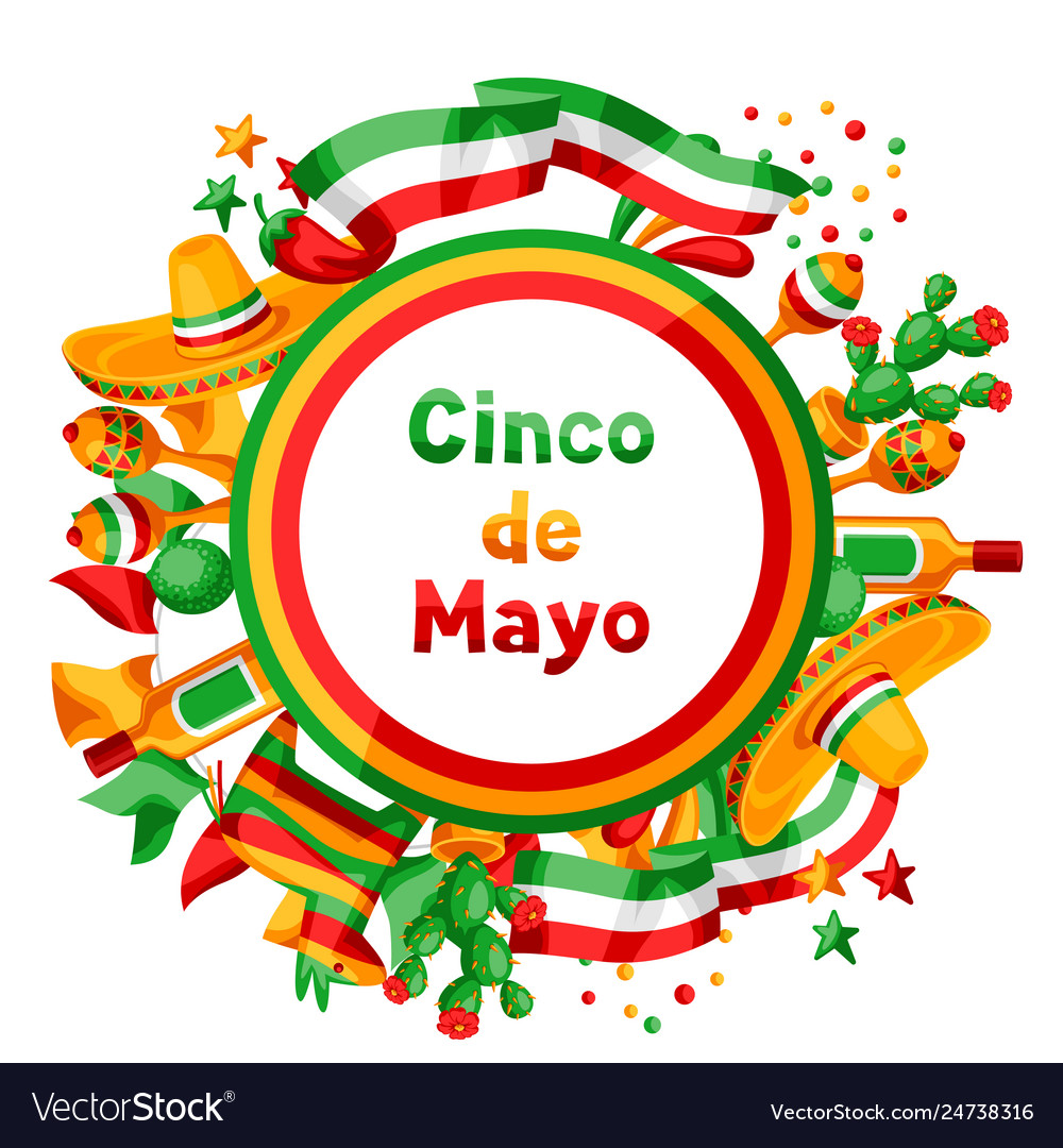 Mexikanische cinco de mayo Grußkarte