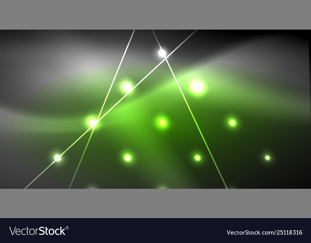 Neon leuchtende Linien magische Energie Raum Licht