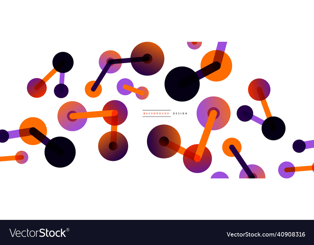 Network concept abstract background dots vector image Network concept abstract background dots