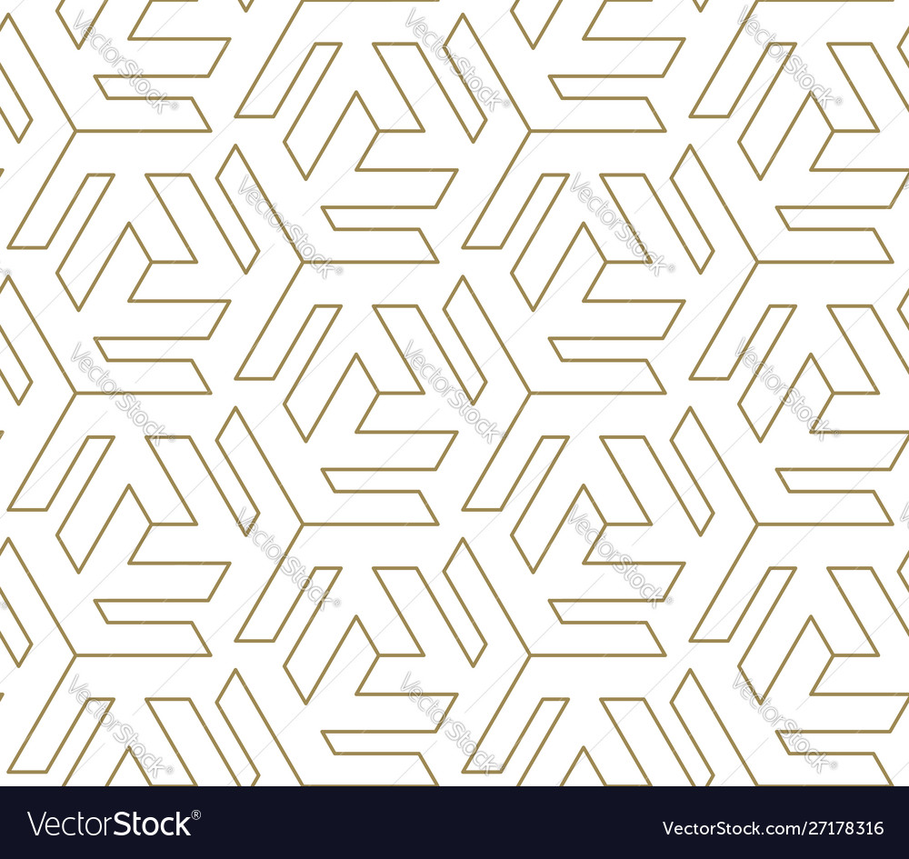 Seamless pattern with abstract geometric line vector image Seamless pattern with abstract geometric line