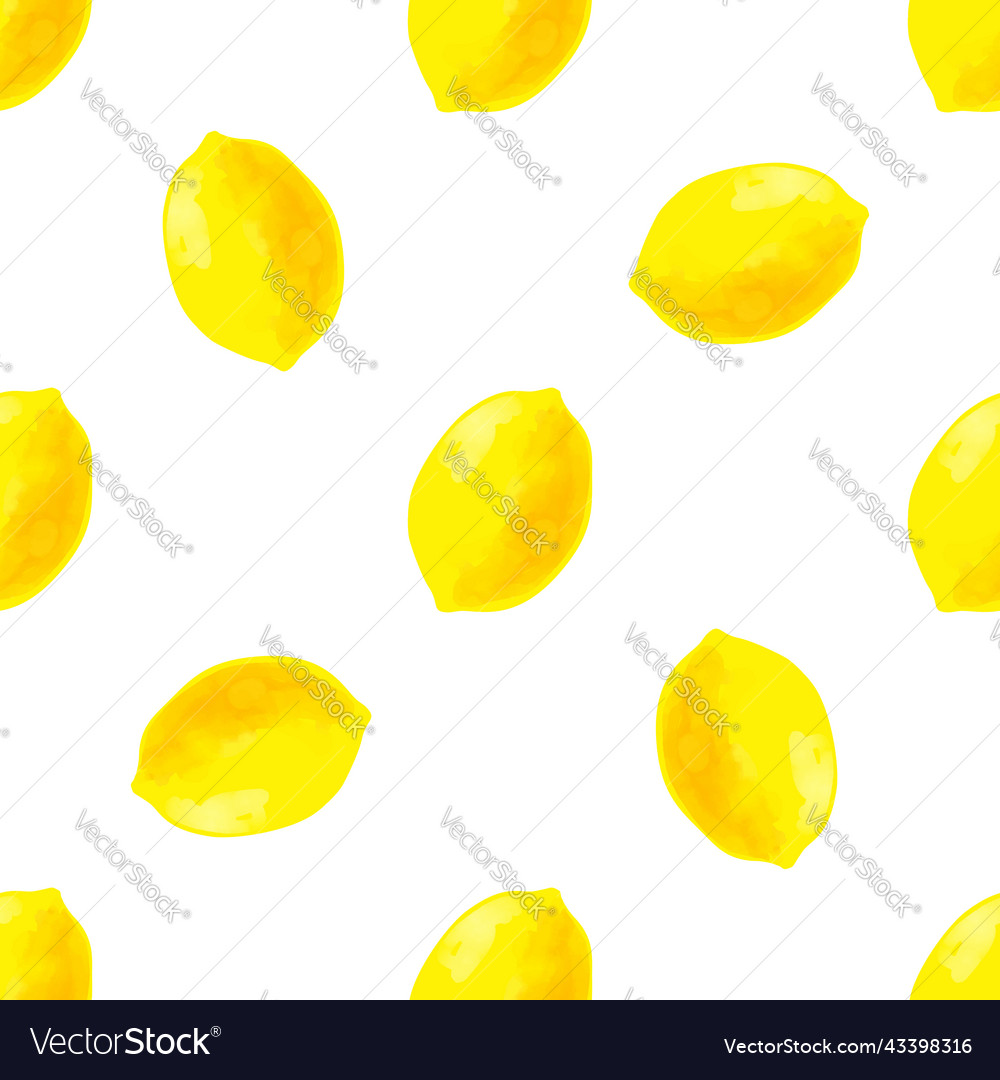 Seamless pattern with lemon vector image Seamless pattern with lemon
