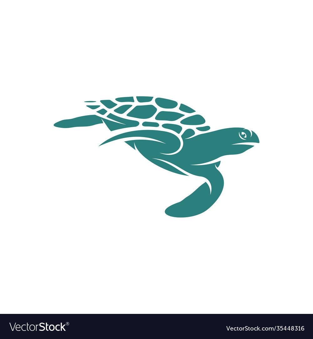 Turtle design creative logo design Royalty Free Vector Image