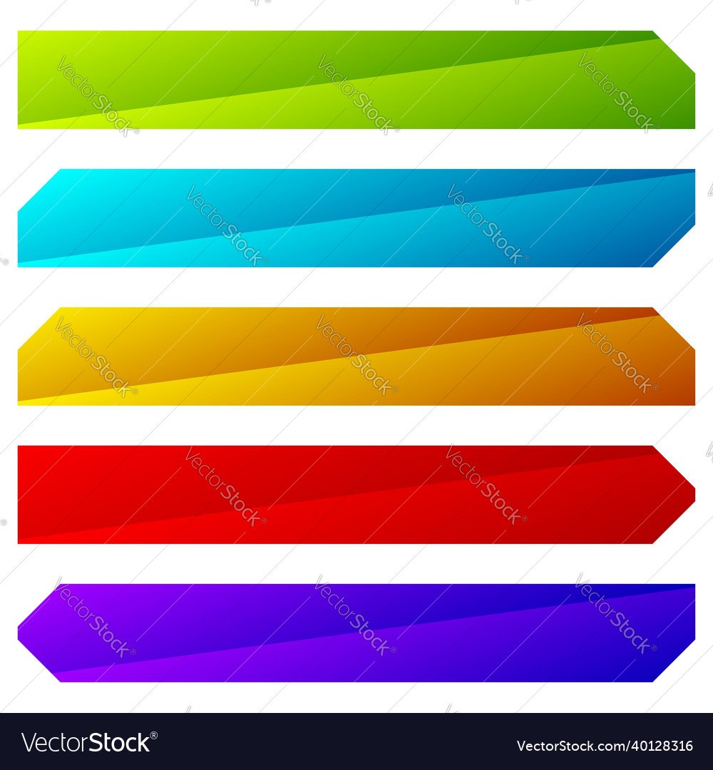 Web button banner plaque bar design element