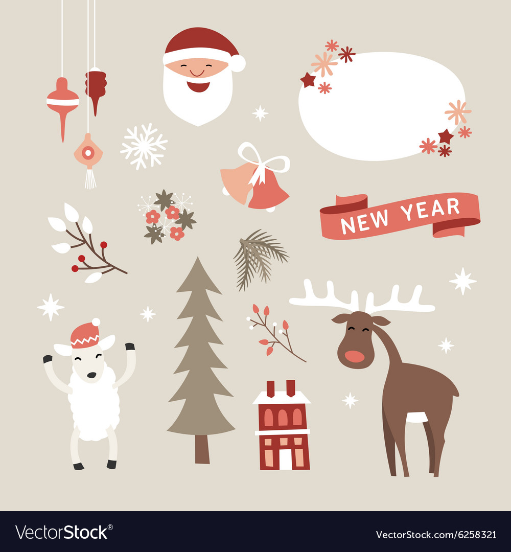 Christmas & New Year Festive Elements