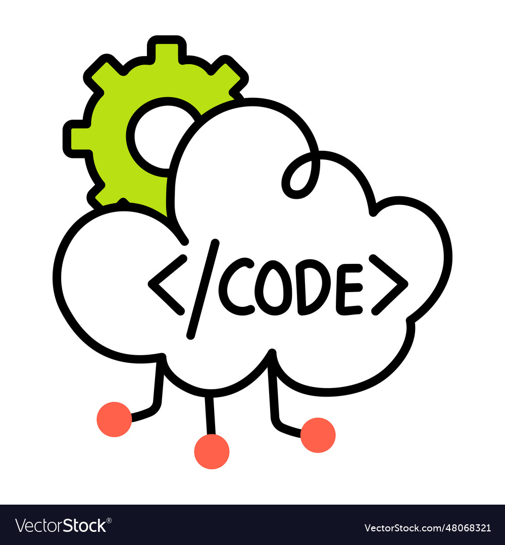 Cloud development Royalty Free Vector Image - VectorStock