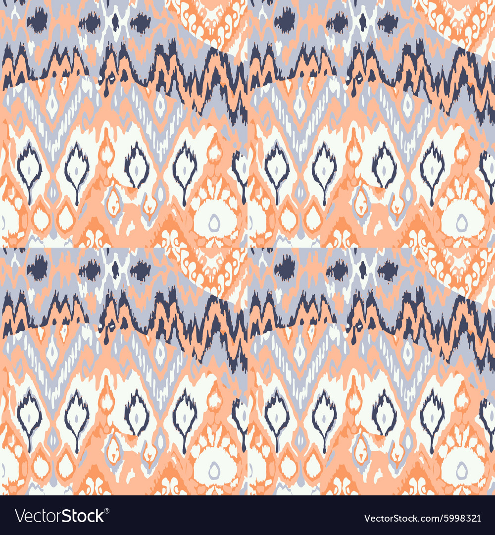 Colored seamless ethnic print pattern abstract