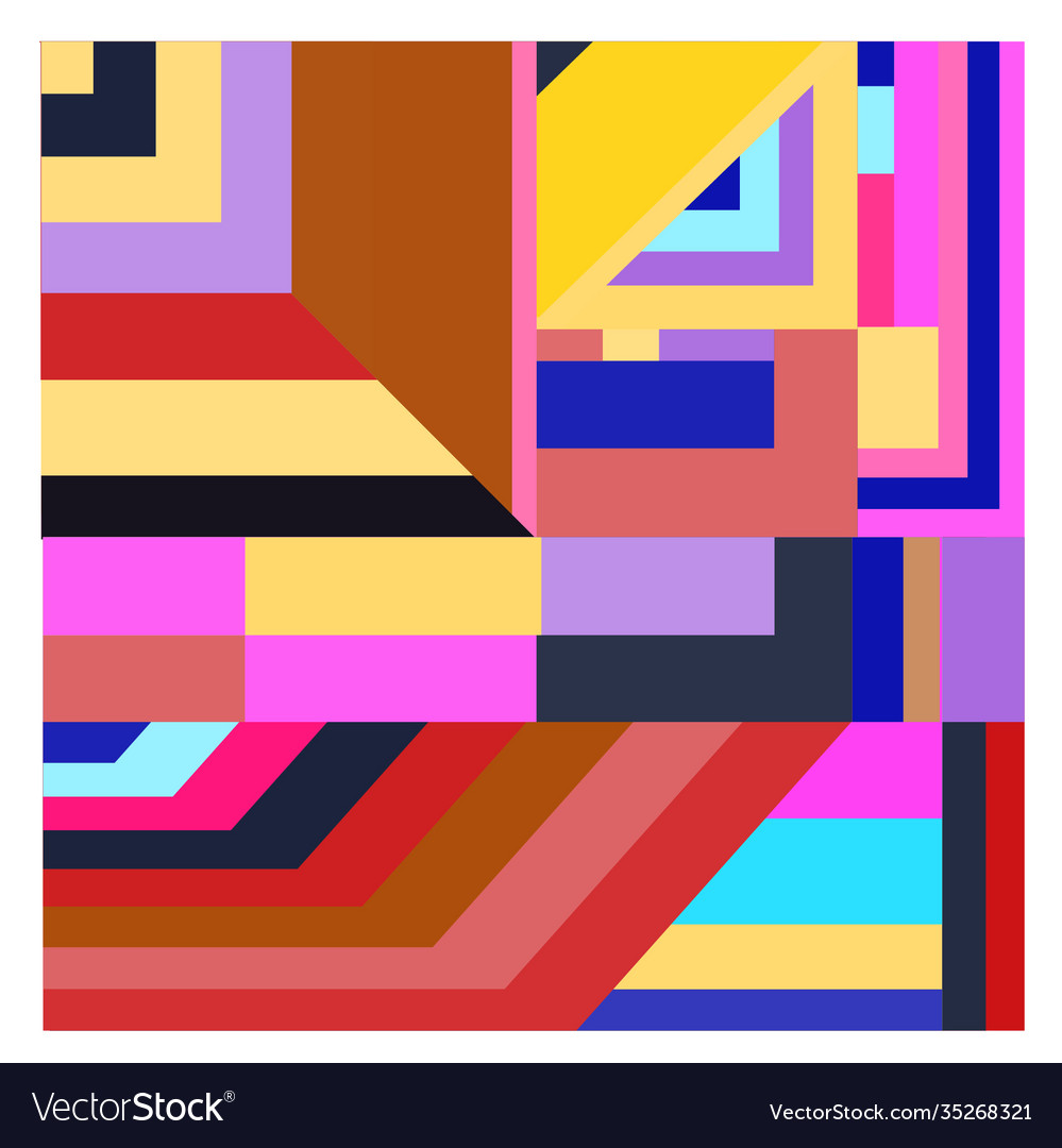 Colorful geometric and curve background pattern