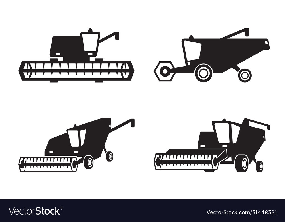 Комбайн векторный рисунок