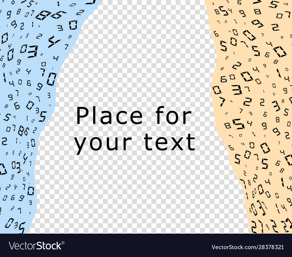 Digital abstract code in form a curtain