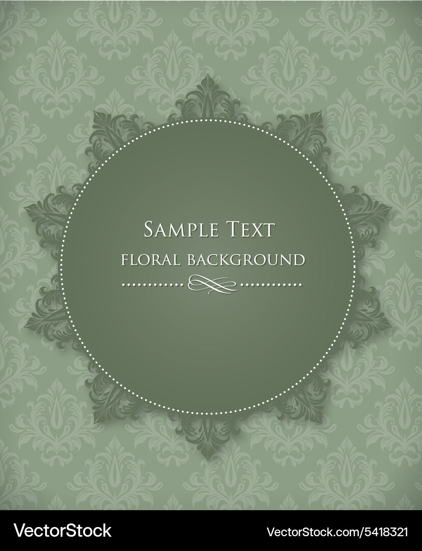 Floral background Royalty Free Vector Image - VectorStock