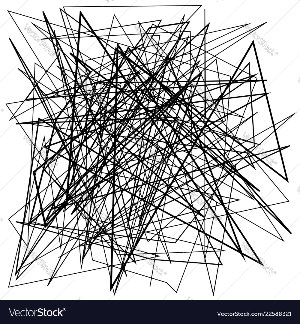 Irregular random chaotic lines abstract vector image Irregular random chaotic lines abstract