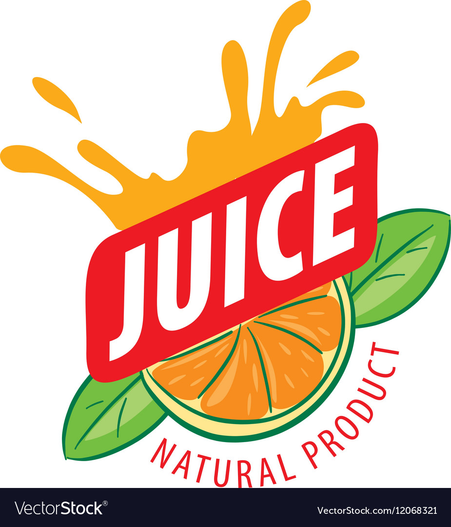 Logo juice Royalty Free Vector Image - VectorStock