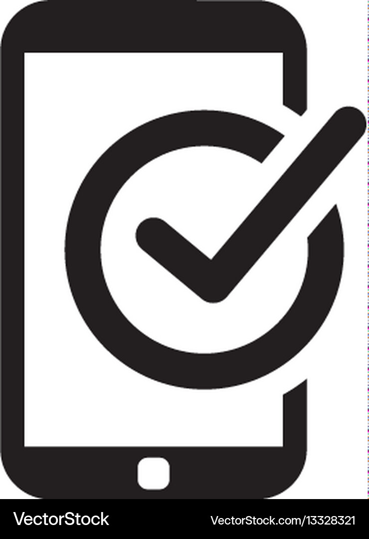 Online Learning Mobile Register Icon Royalty Free Vector