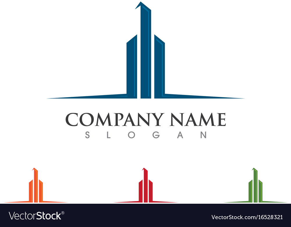 Real estate property and construction logo design