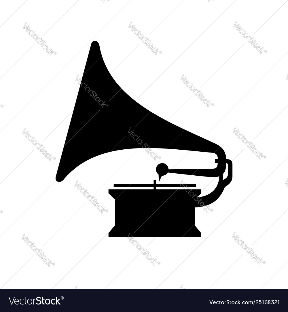 Retro phonograph gramophone