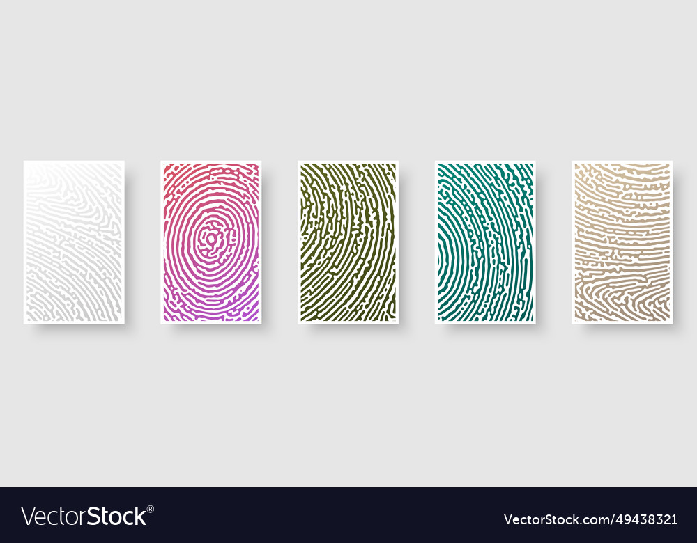 Set of paper cards with textured pattern design Vector Image Set of paper cards with textured pattern design