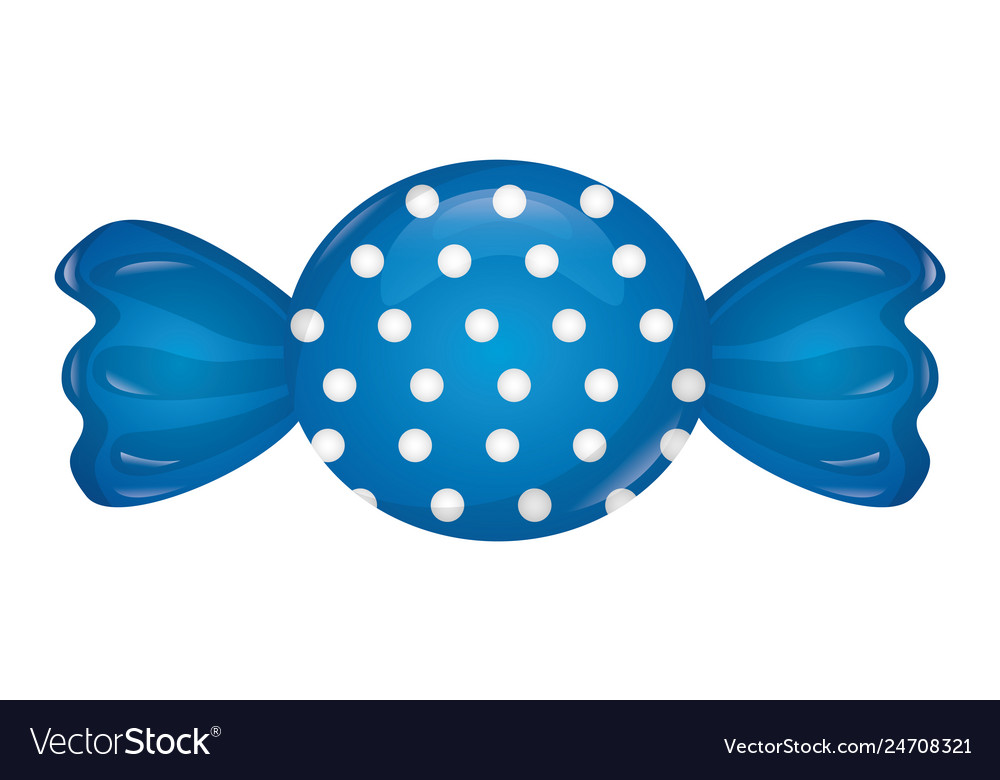 Sweet wrapped candy sugar confectionery Royalty Free Vector