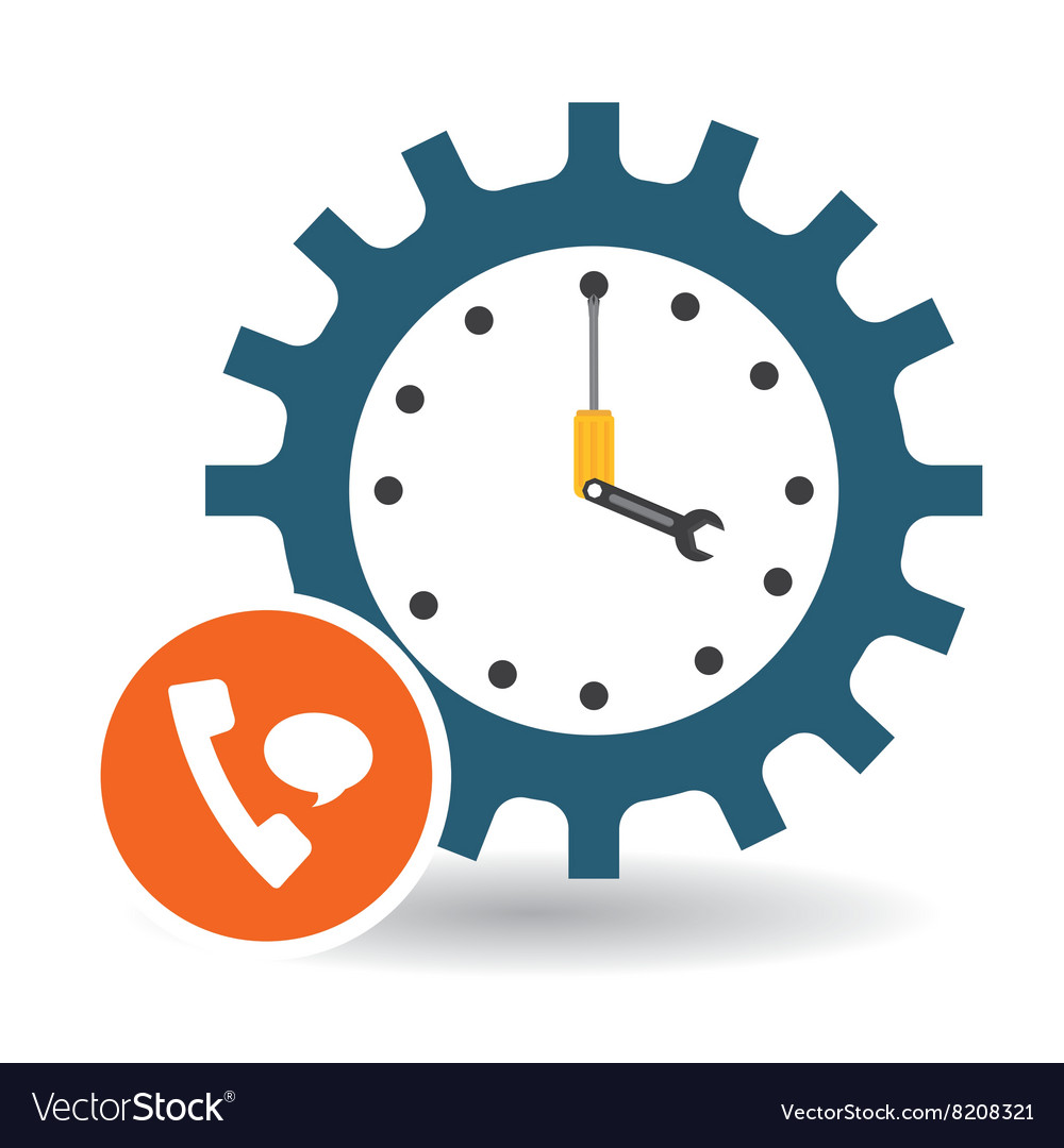 Technical service and call center icon design