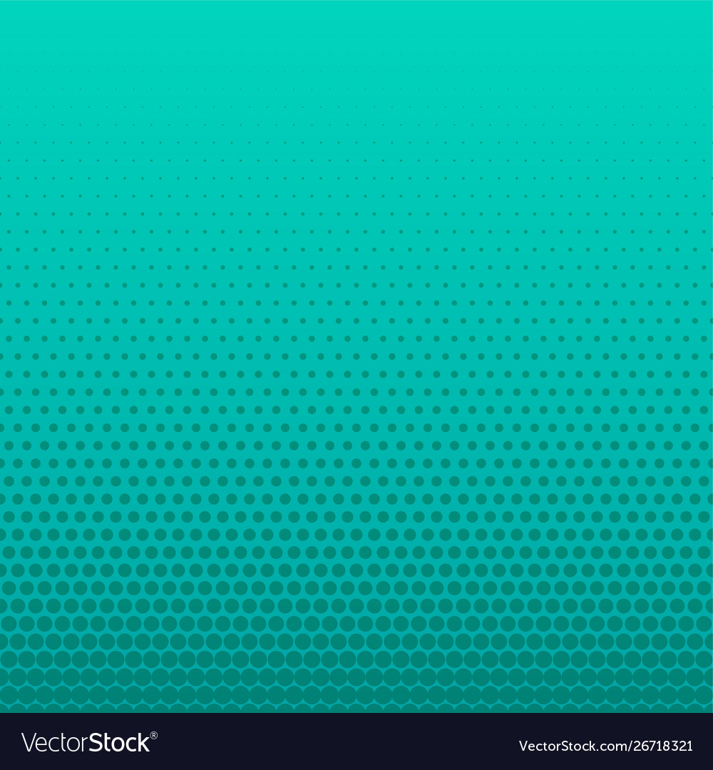 Turquoise halftone dots empty background
