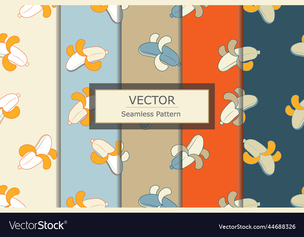 Banana pattern color variation set
