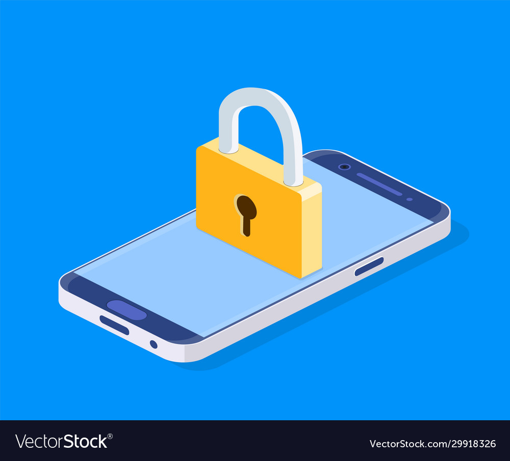 Concept security online network vector image Concept security online network