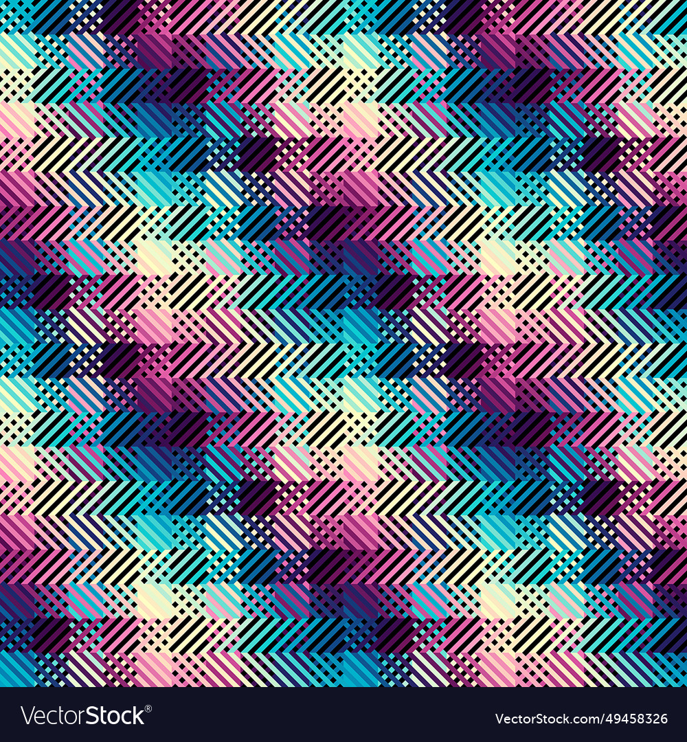 Diagonal plaid pattern moire overlapping effect Vector Image