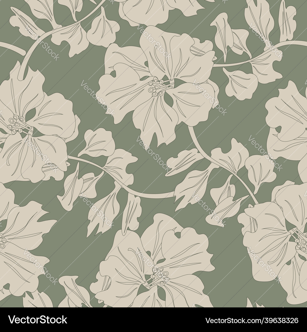 Floral seamless pattern background Royalty Free Vector Image