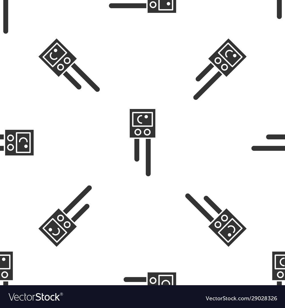 Grey temperature and humidity sensor icon isolated vector image Grey temperature and humidity sensor icon isolated