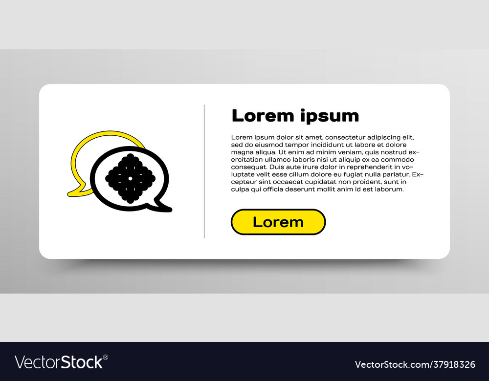 Line snowflake with speech bubble icon isolated Vector Image Line snowflake with speech bubble icon isolated