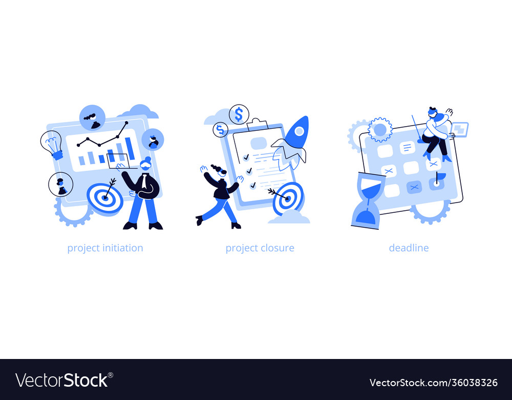 Project lifecycle abstract concept vector image Project lifecycle abstract concept