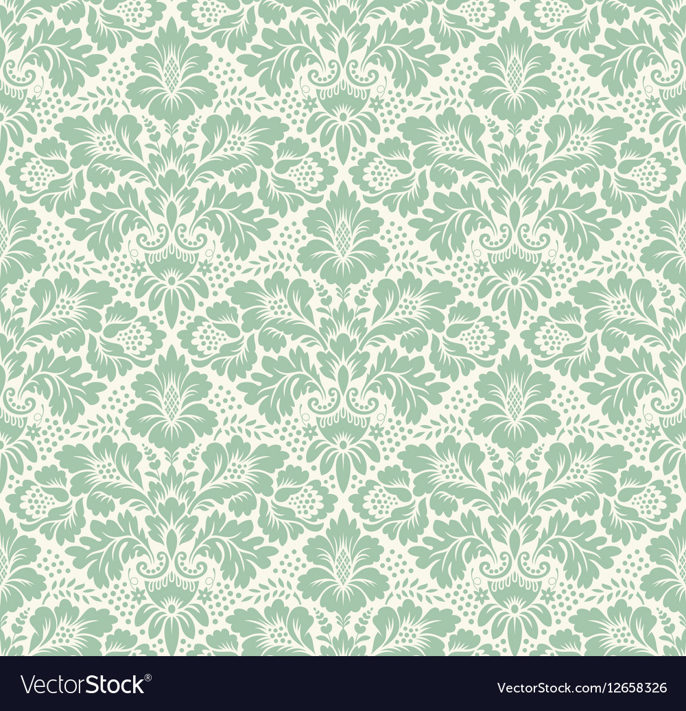 Seamless floral damask pattern