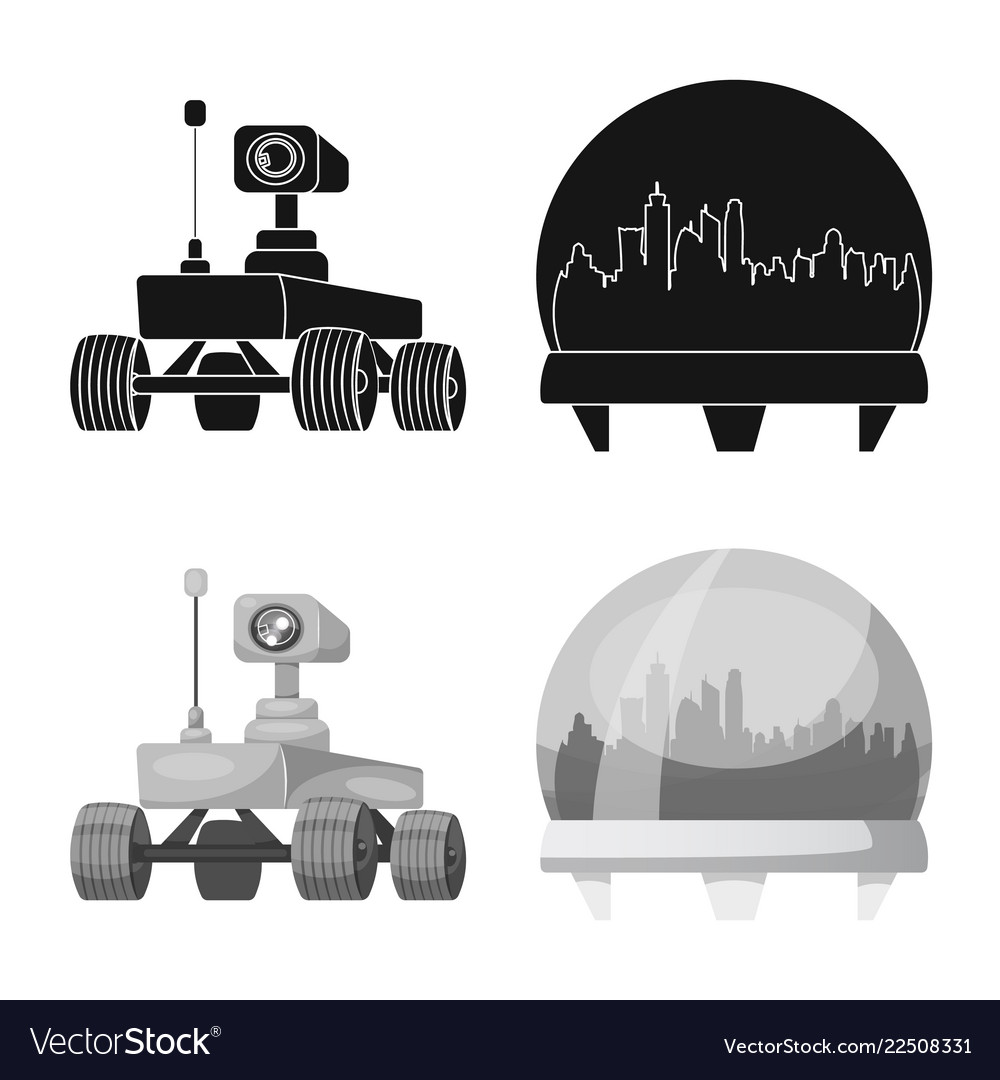 Design of mars and space symbol set
