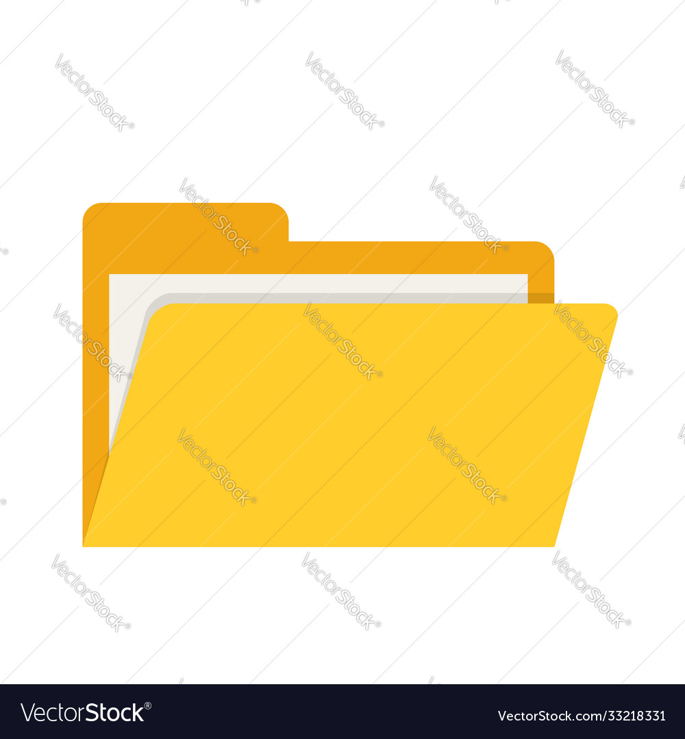 Leere gelbe Web-Computerordner für Design vector image Leere gelbe Web-Computerordner für Design