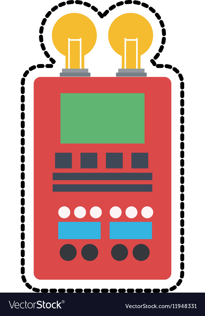 Isolated robot with light bulb design