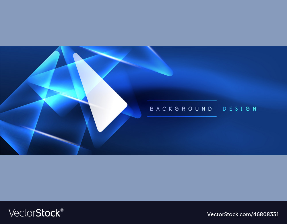 Neon lights hacking geometric background virtual vector image Neon lights hacking geometric background virtual
