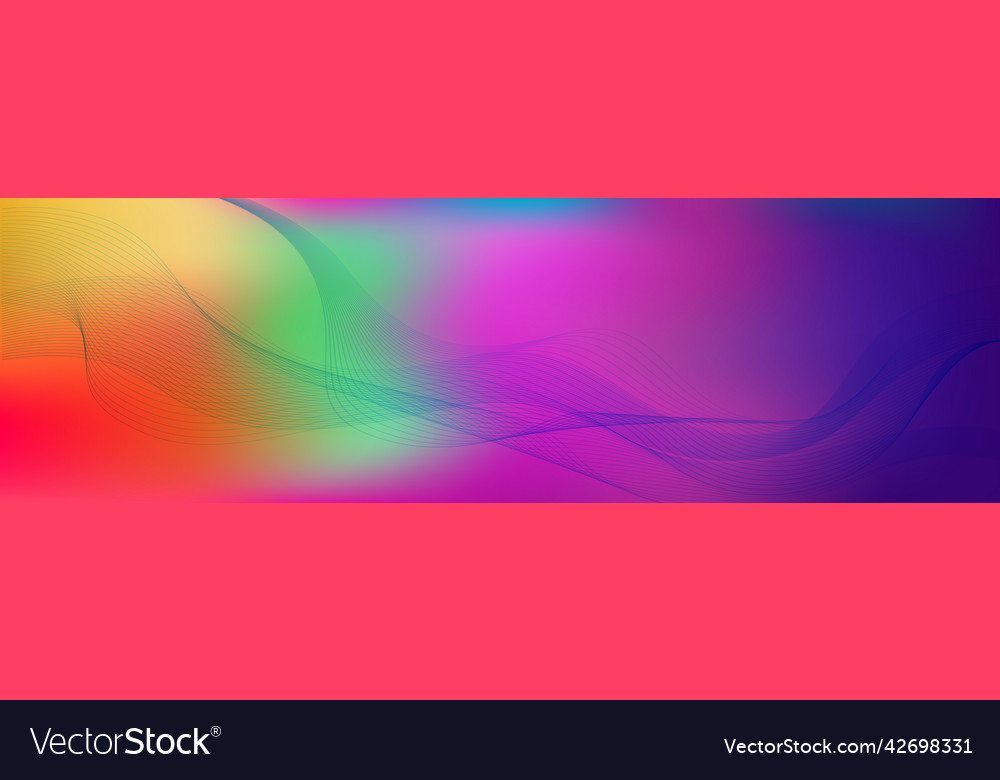 Panoramic abstract web background colorful