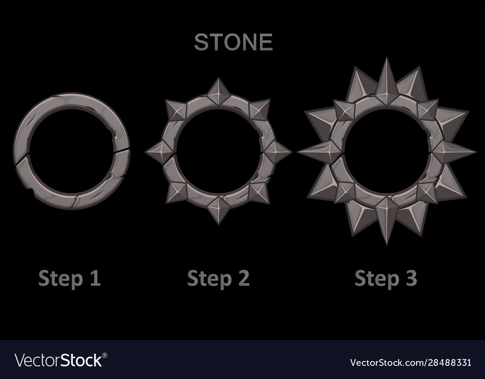 Stone App Frames - Spike Progression