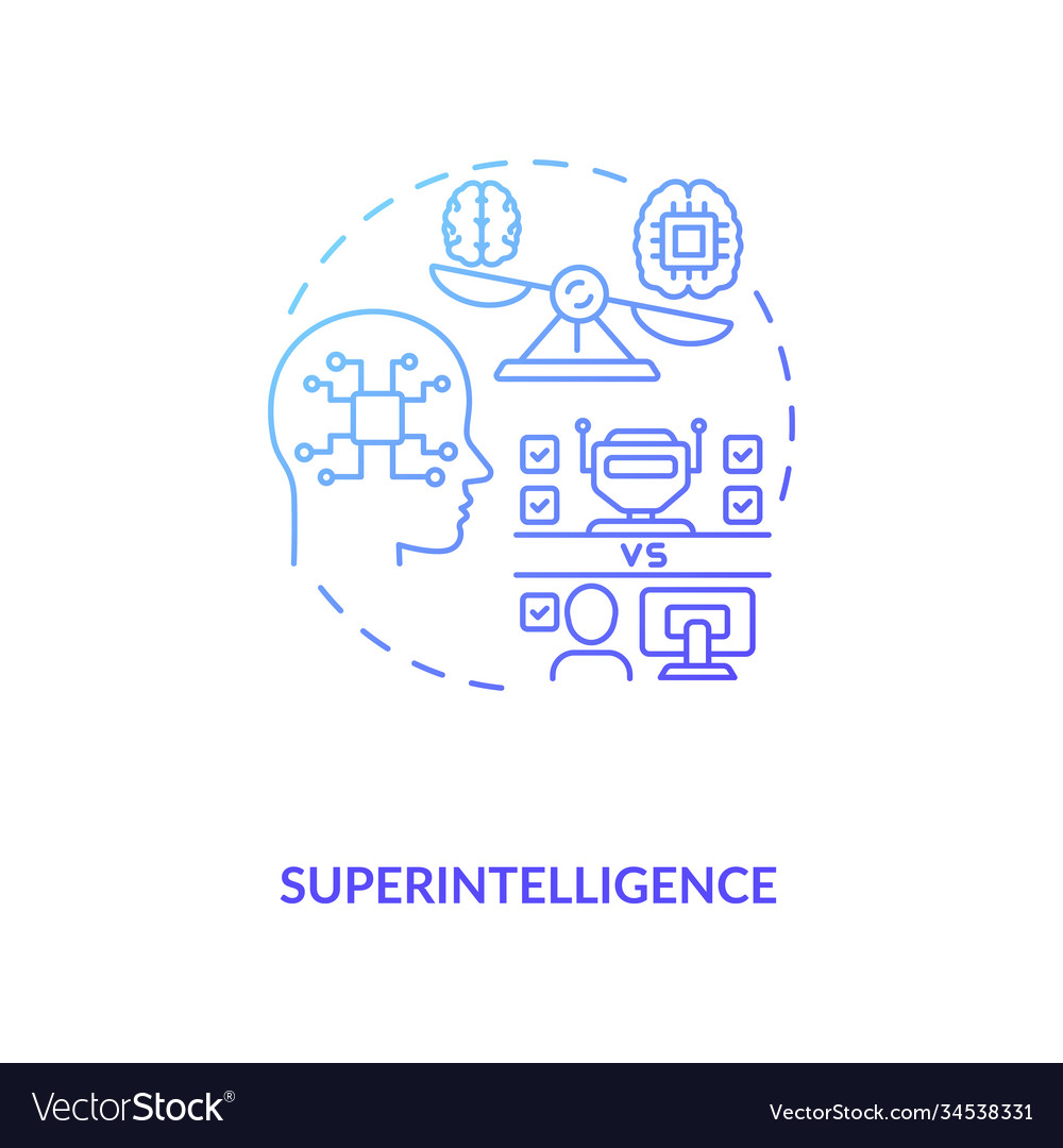 Superintelligence concept icon