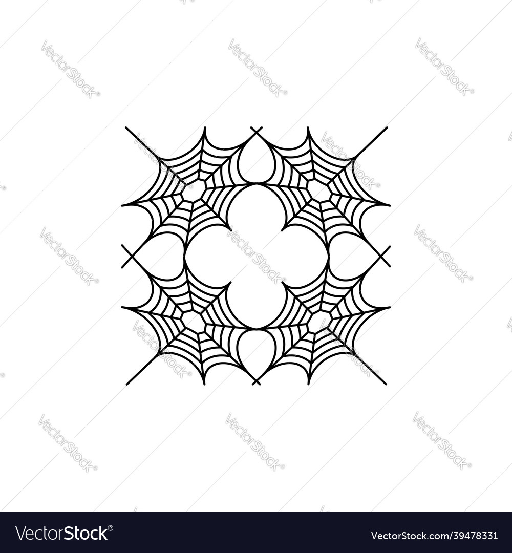 Spider web design Royalty Free Vector Image - VectorStock