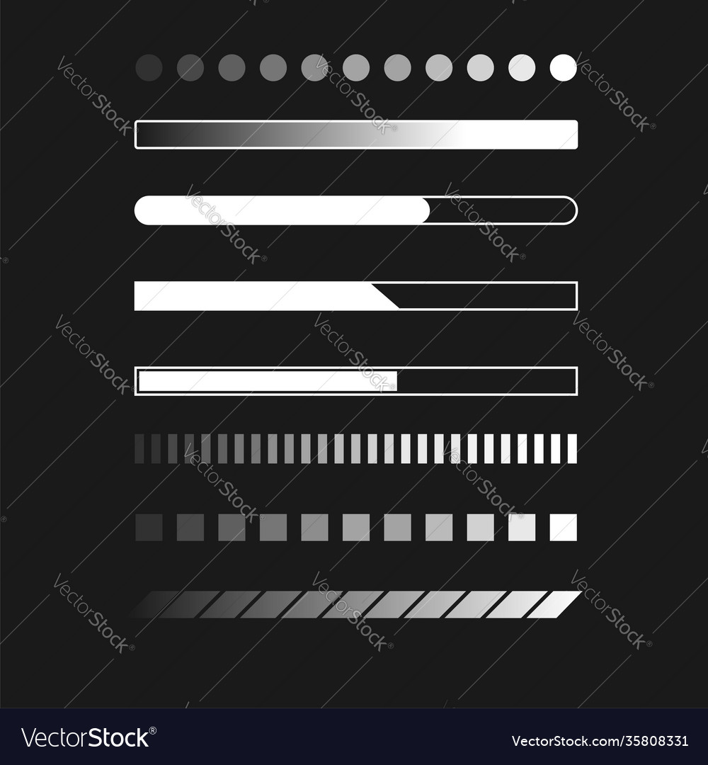 Web Progress Loader Interface laden Daten hoch vector image Web Progress Loader Interface laden Daten hoch