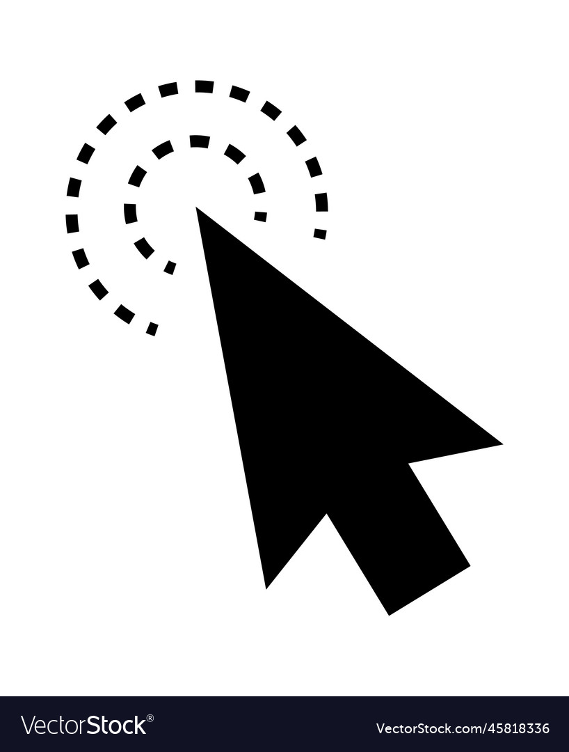 Click cursor set computer pointer hand and arrow vector image Click cursor set computer pointer hand and arrow