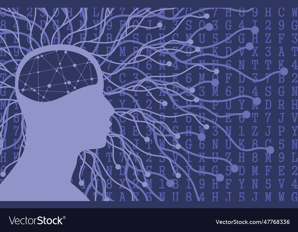 Data science and communication concept vector image Data science and communication concept