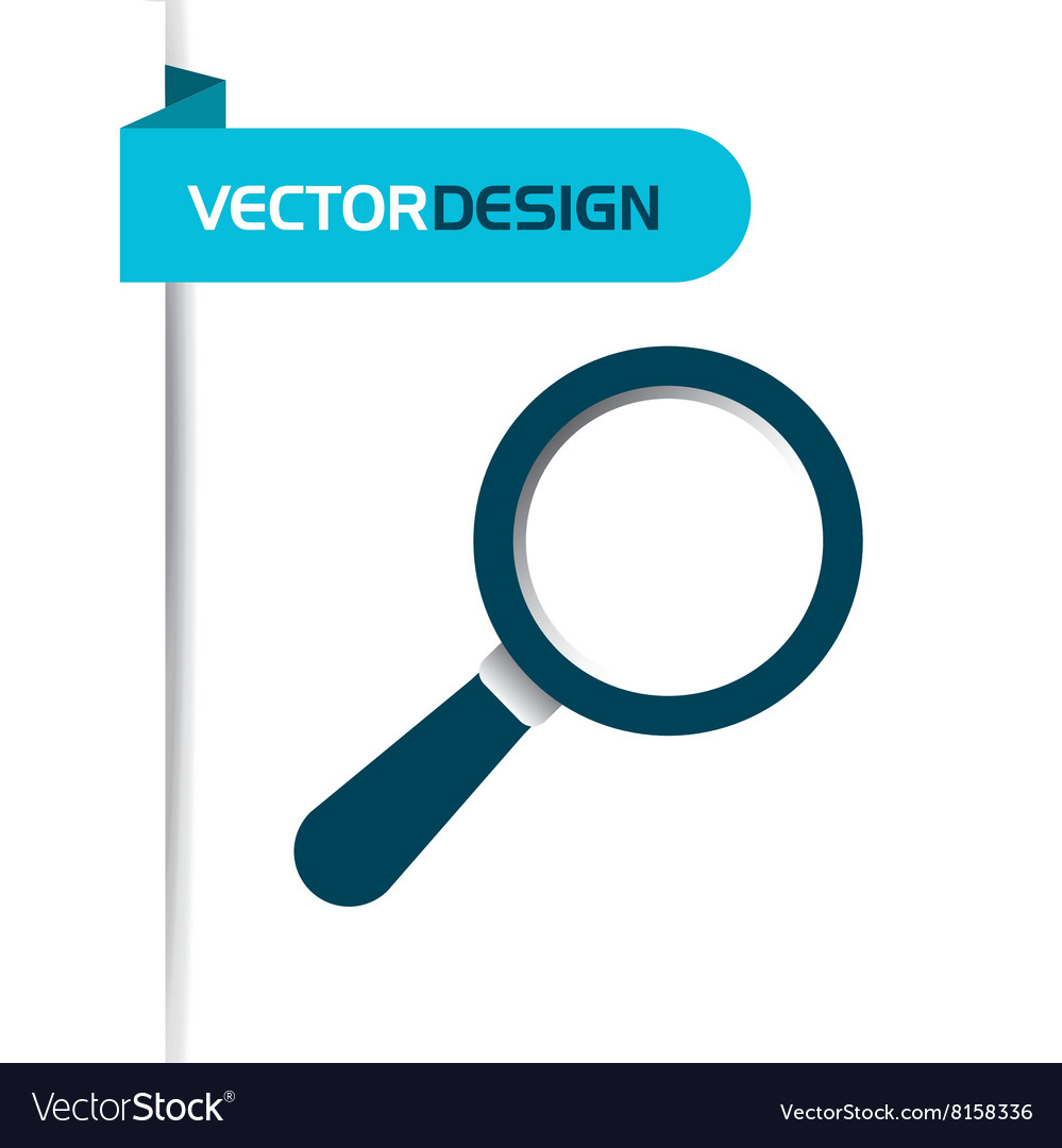 Magnifying glass design Royalty Free Vector Image