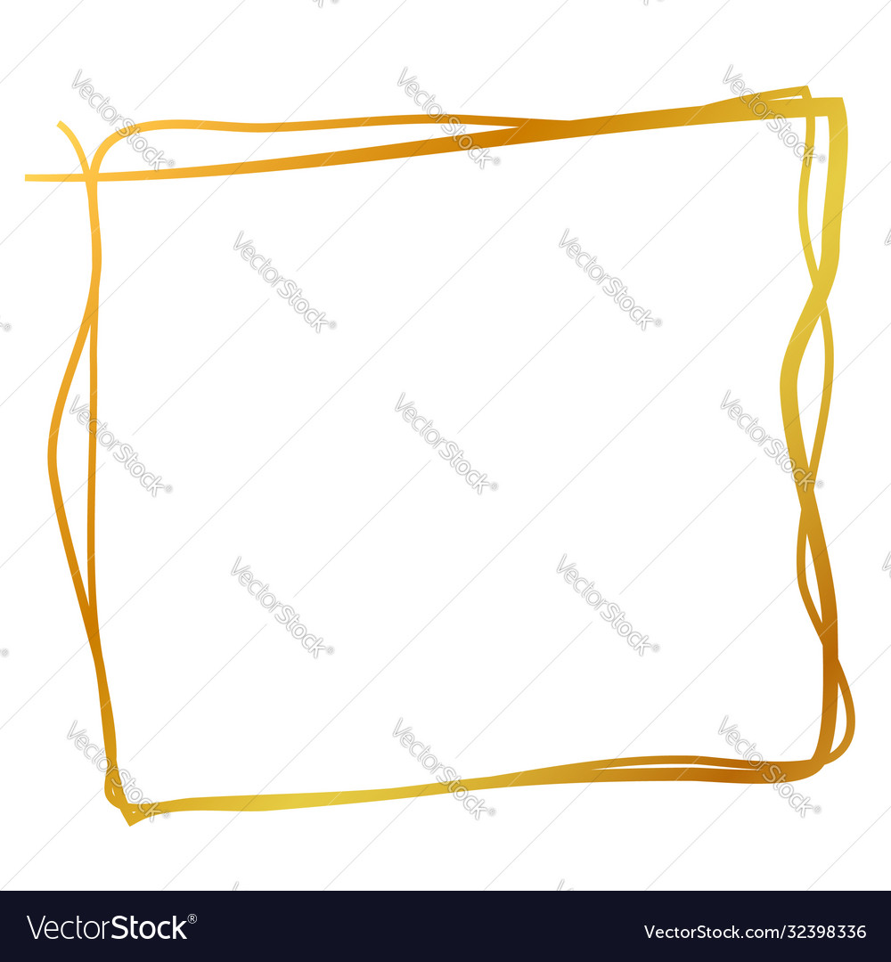 Multiple line golden square message note