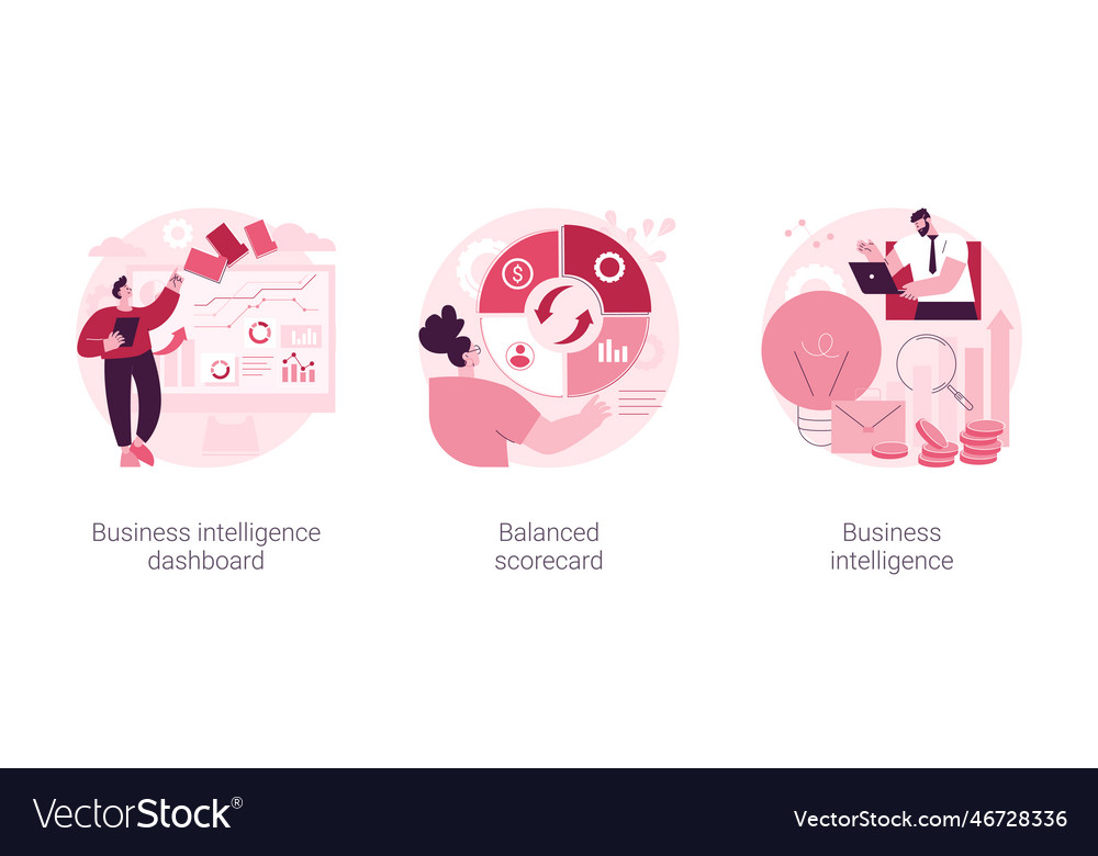 Performance data visualization abstract concept vector image Performance data visualization abstract concept