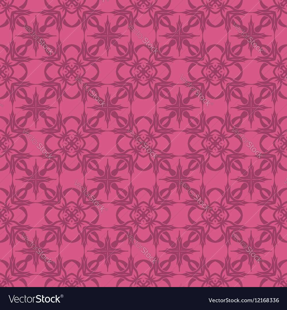 Pink Ornamental Seamless Line Pattern Royalty Free Vector