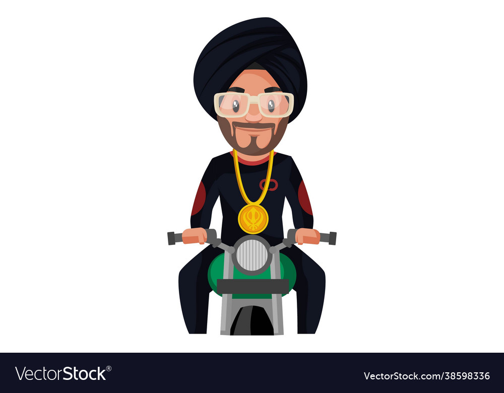 Punjabi singer cartoon character Royalty Free Vector Image Punjabi singer cartoon character Royalty Free Vector Image