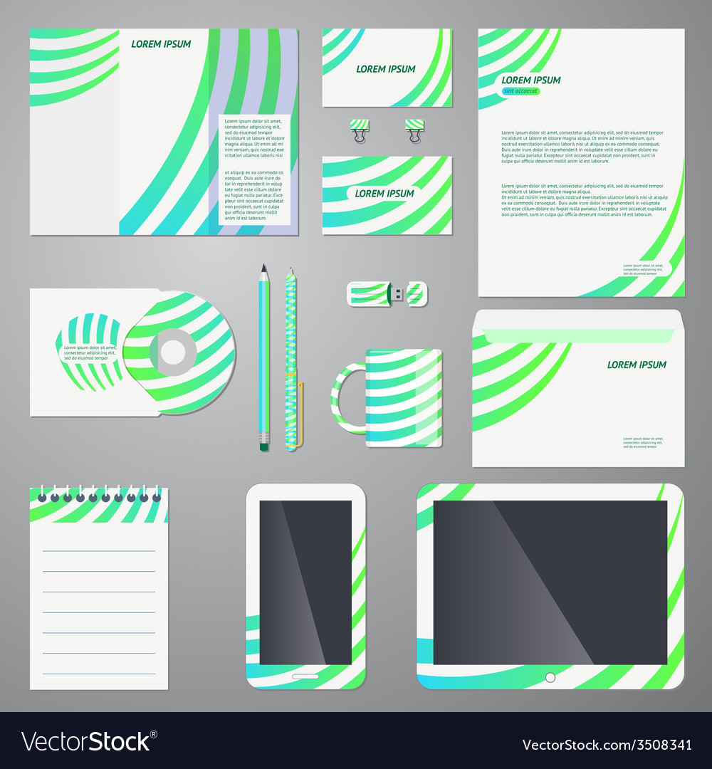 Brand Identity Company Style Template Royalty Free Vector