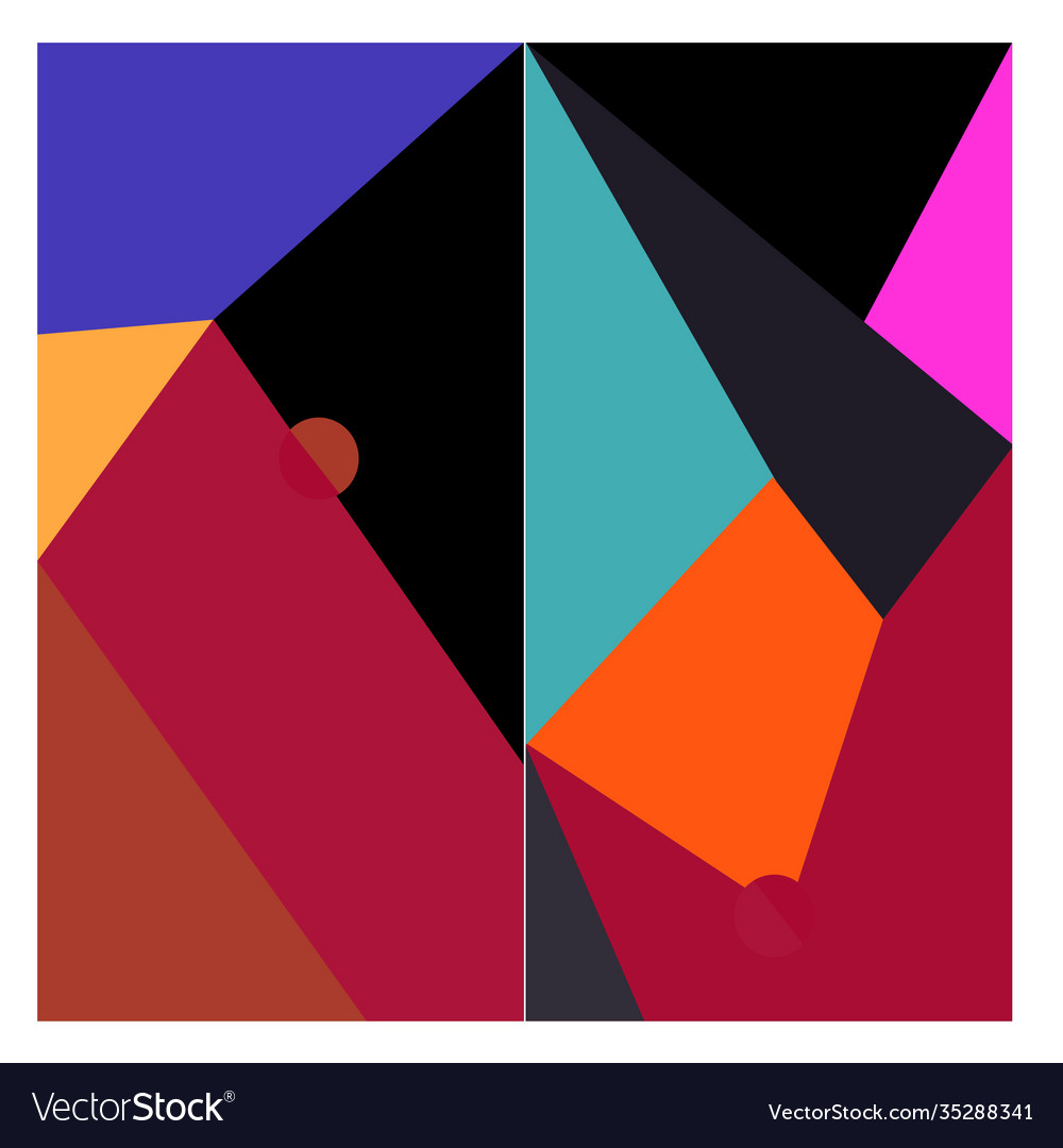 Colorful geometric and curve background pattern